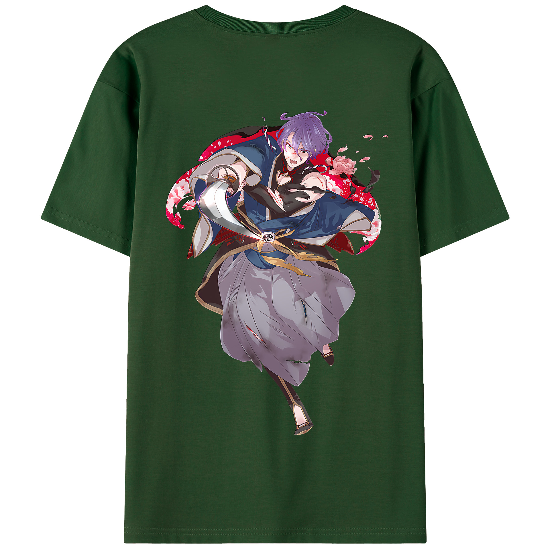（画像用） 刀剣乱舞 Touken Ranbu 綿100％半袖Tシャツ（背面プリント）